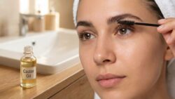 Daily Castor Oil Care Boosts Lash Length and Brow Density Naturally