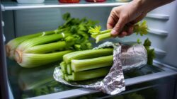 Why wrapping celery in aluminium foil keeps it crisp and fresh for weeks and the science behind the method