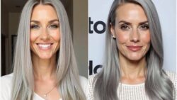 Stylists warn that overusing purple shampoo on gray hair can actually make it look dull and muddy instead of bright silver