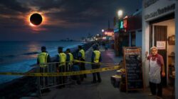 Day will turn to night as the longest solar eclipse of the century triggers backlash against tourism plans locals accuse authorities of cashing in on fear